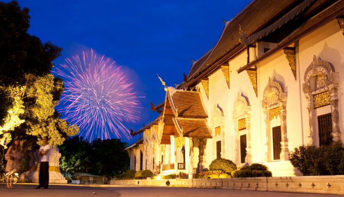 Inauguration d'entreprise et feu d'artifice