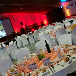 Salle de diner de gala convention